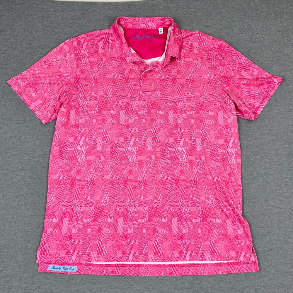 Robert Graham Vibrant Pink Polo Golf Shirt